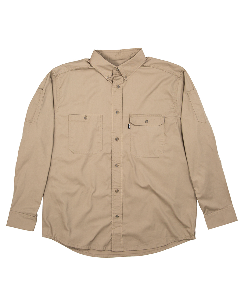 berne sh21 men's utility lightweight canvas woven shirt Front Fullsize