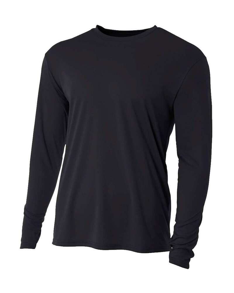 A4 N3165 Men's Cooling Performance Long Sleeve T-Shirt Front Fullsize"