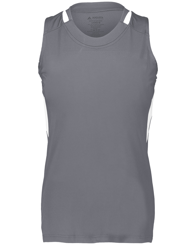 augusta sportswear ag2436 ladies crossover tank Front Fullsize