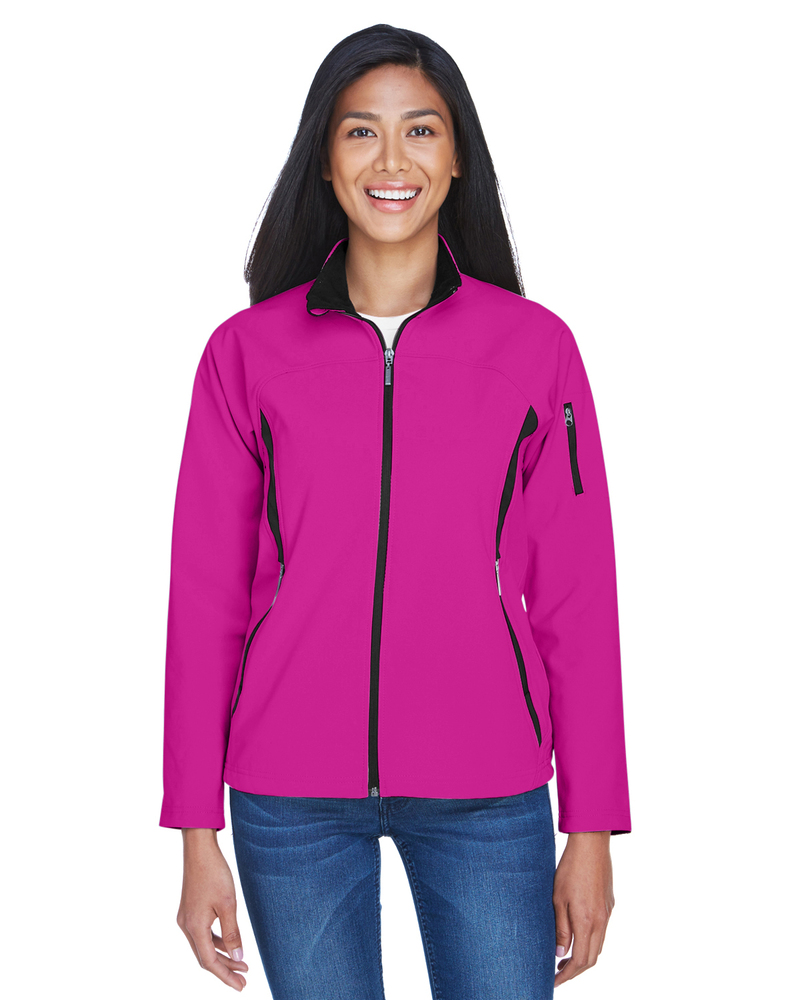 north end 78034 ladies' three-layer fleece bonded performance soft shell jacket Front Fullsize