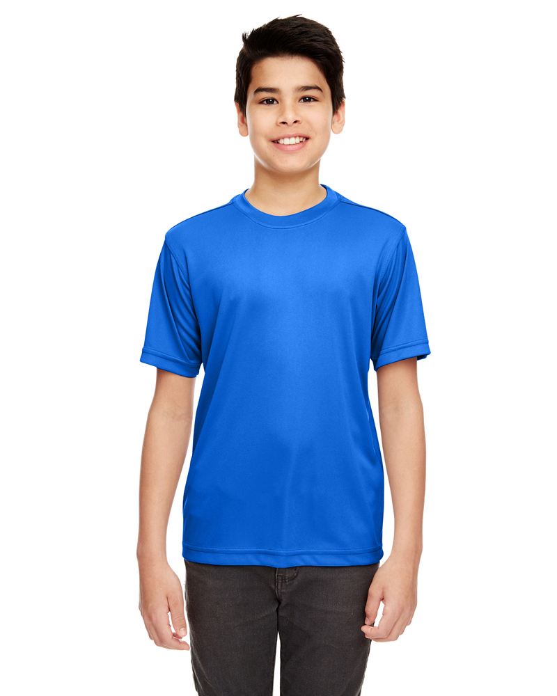 UltraClub 8620Y Youth Cool & Dry Basic Performance T-Shirt Front Fullsize"