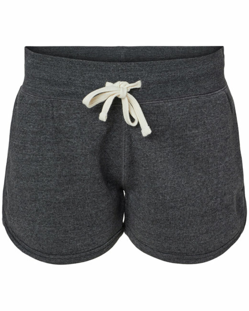 J America 8856JA Ladies Triblend Fleece Short Front Fullsize"