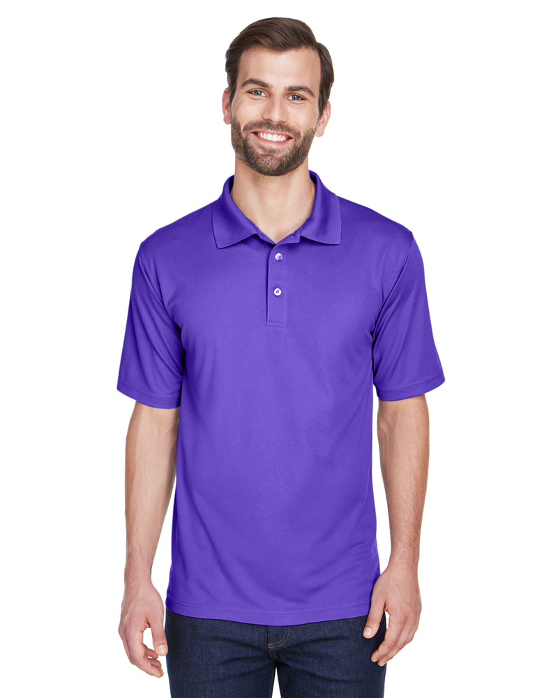 UltraClub 8210 Men's Cool & Dry Mesh Piqué Polo Front Fullsize"