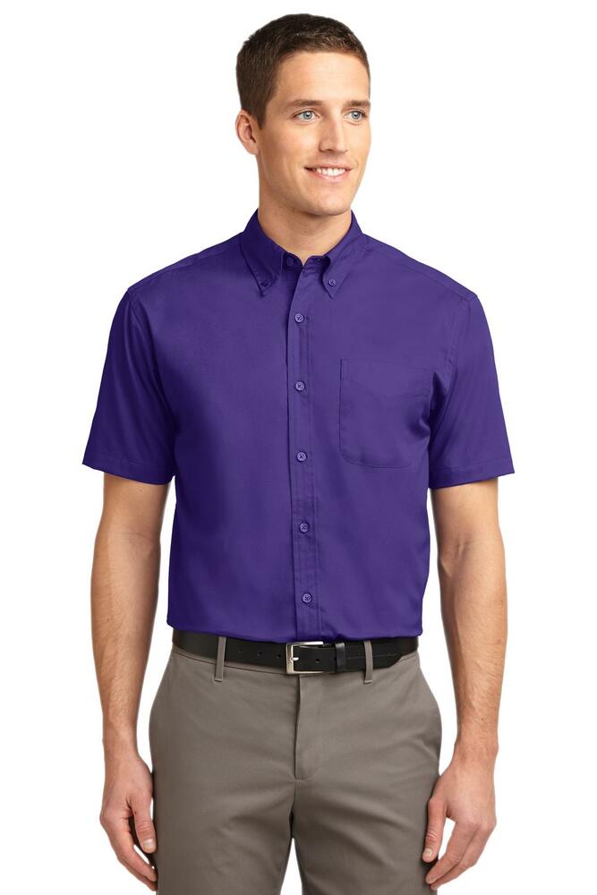 Port Authority TLS508 Tall Short Sleeve Easy Care Shirt Front Fullsize"