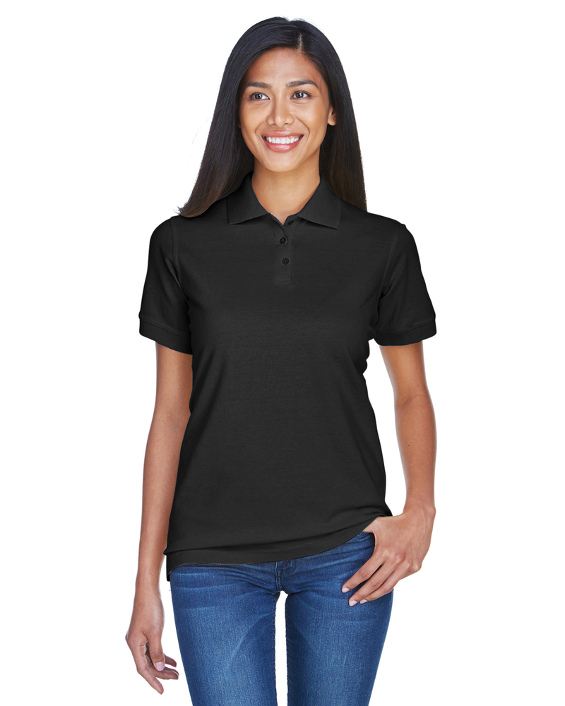 UltraClub 8530 Women's Classic Piqué Polo Front Fullsize"