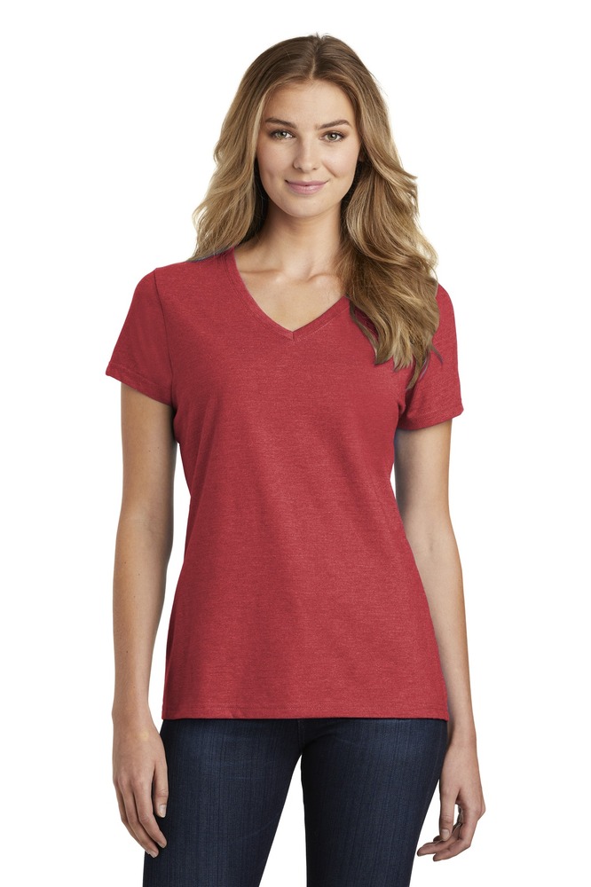 Port & Company LPC455V Ladies Fan Favorite ™ Blend V-Neck Tee Front Fullsize"