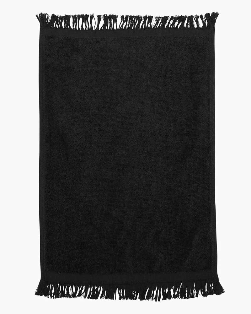 Q-Tees T100 Fringed Fingertip Towel Front Fullsize"