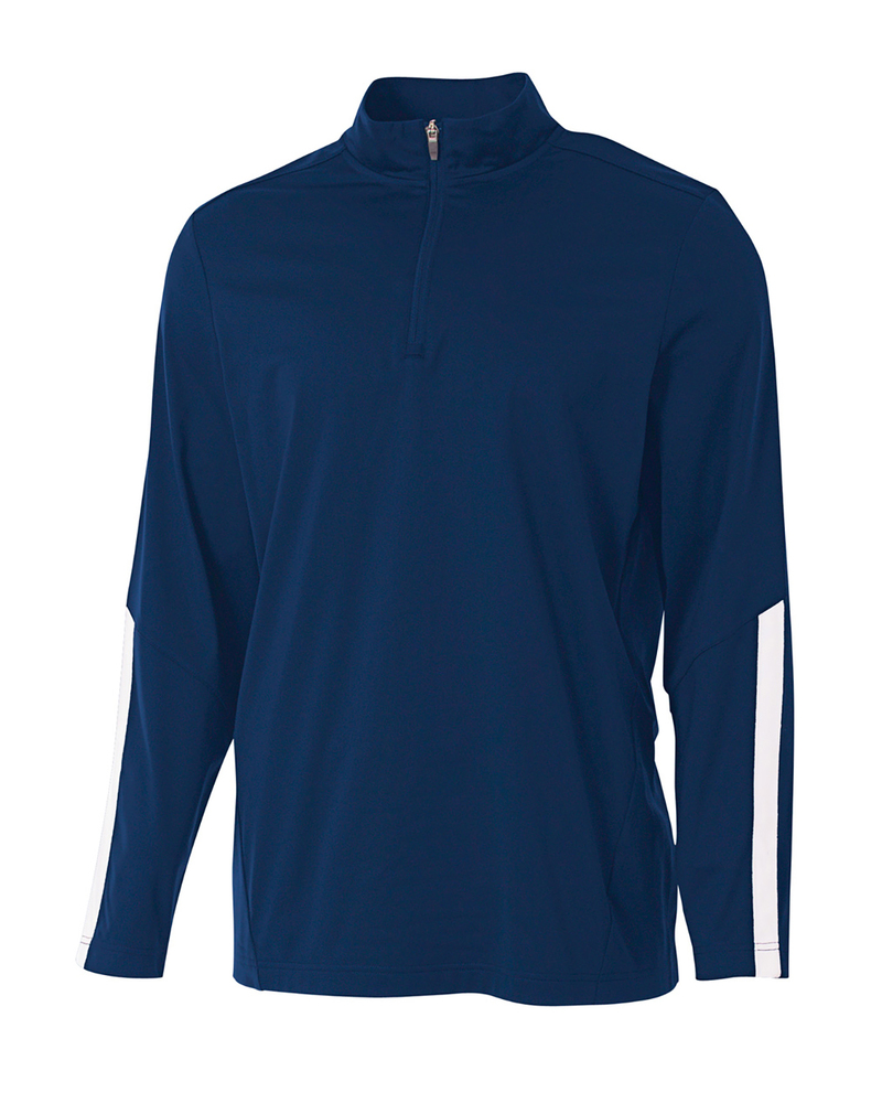 a4 n4262 adult league 1/4 zip jacket Front Fullsize