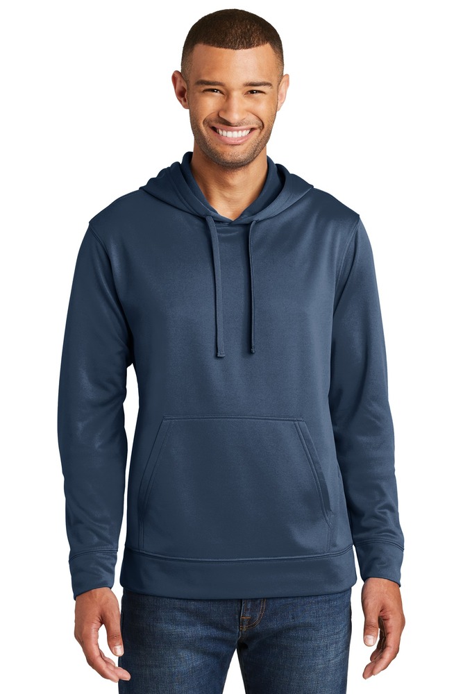 port & company pc590h performance fleece pullover hooded sweatshirt Front Fullsize