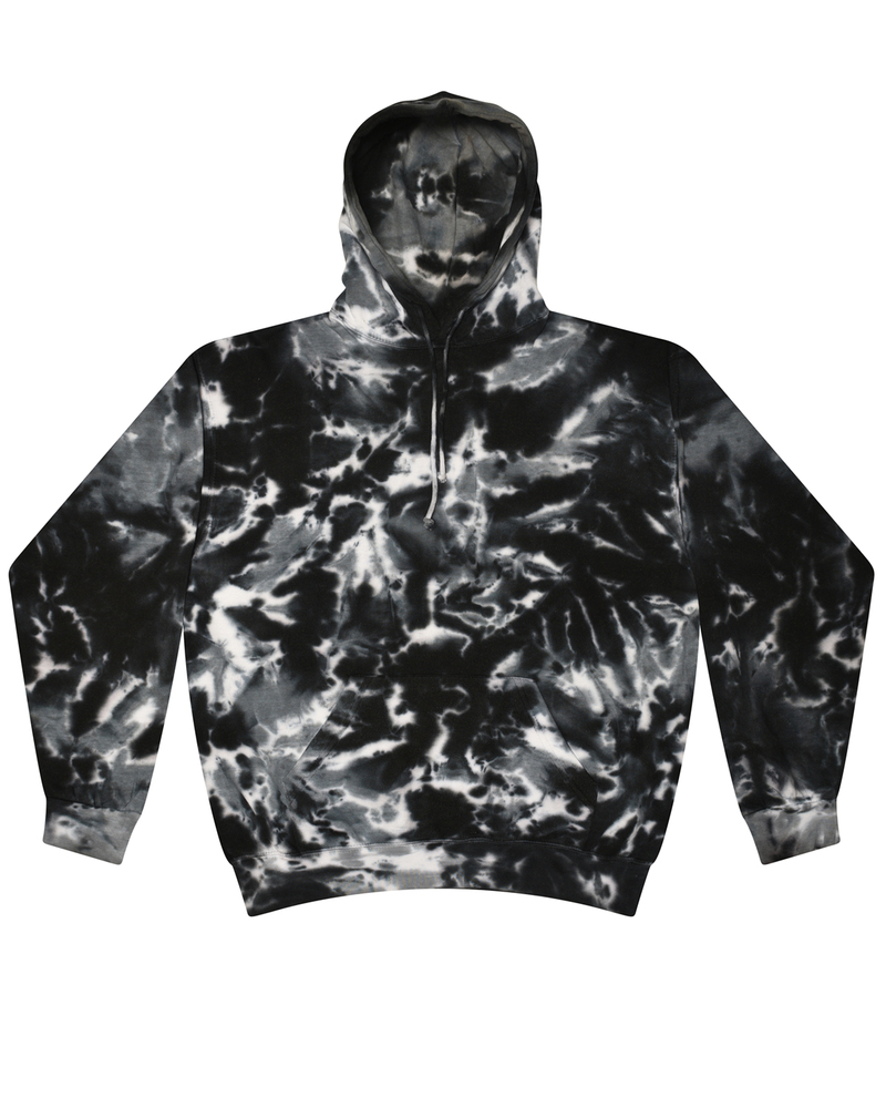 Tie-Dye CD877 Adult Tie-Dyed Pullover Hooded Sweatshirt Front Fullsize"