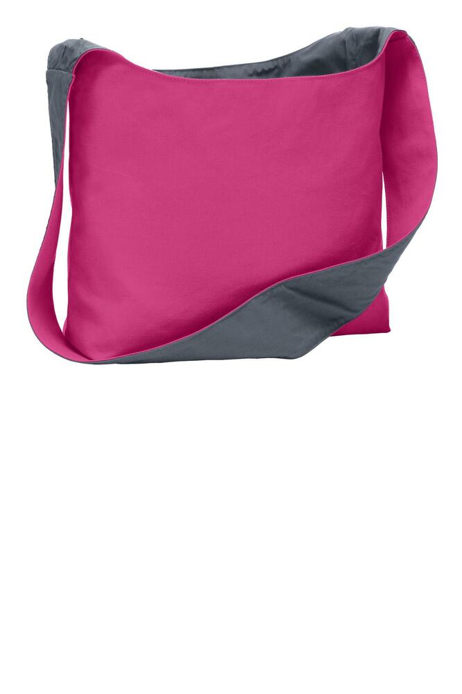 Port Authority BG405 Cotton Canvas Sling Bag Front Fullsize"
