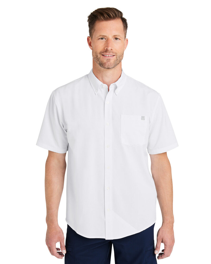 HUK H150154 Men's Kona Solid Short Sleeve Shirt Front Fullsize"