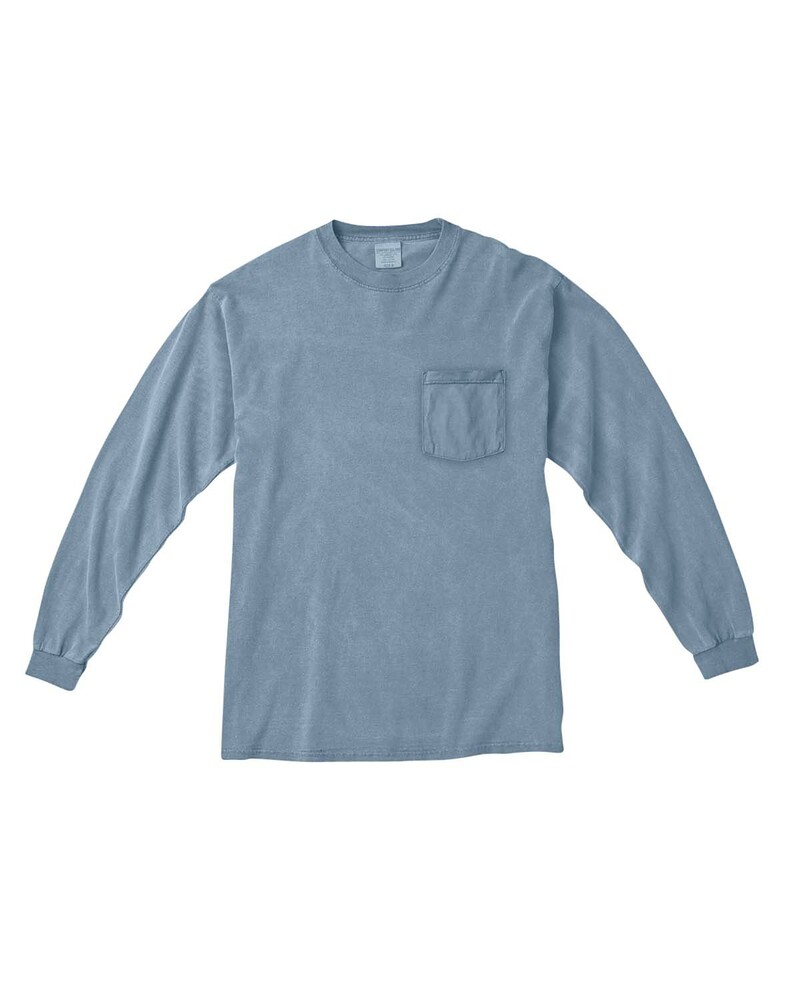 comfort colors c4410 adult heavyweight rs long-sleeve pocket t-shirt Front Fullsize