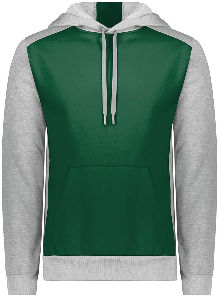 augusta sportswear 6865 three-season fleece pullover hoodie Front Fullsize