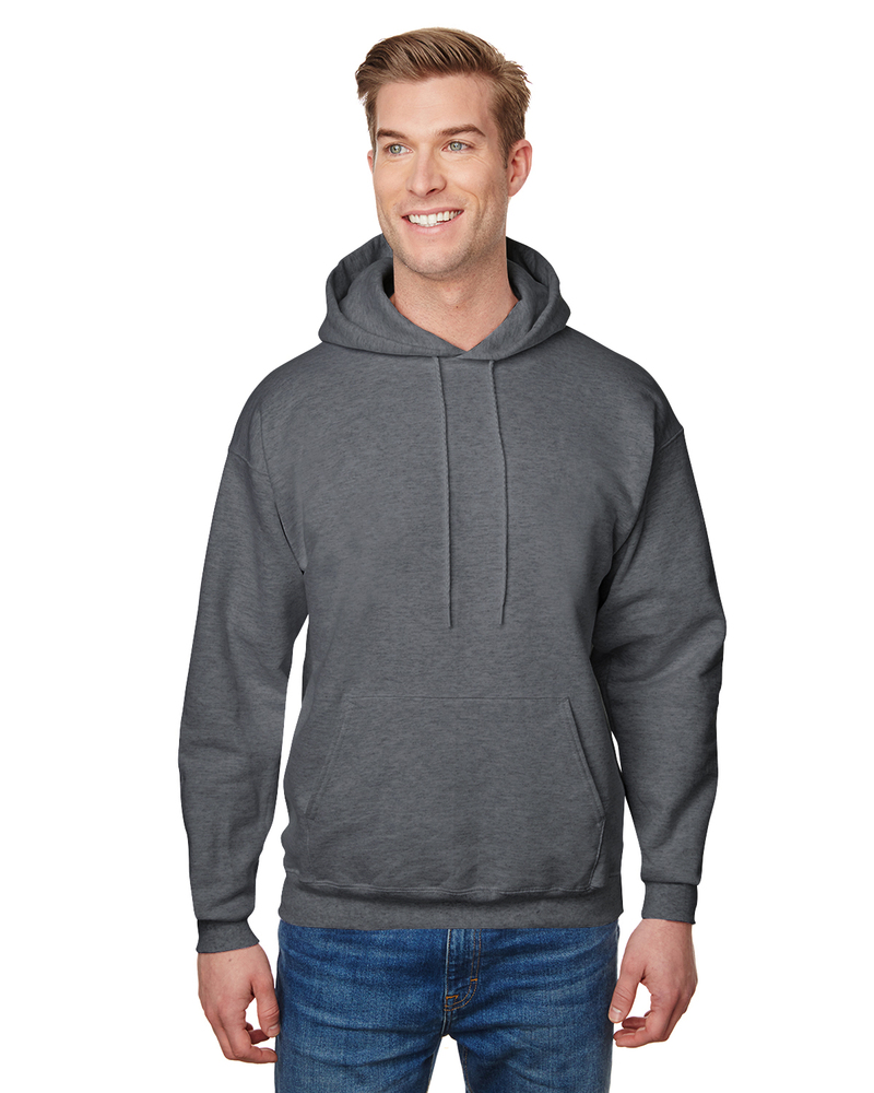 hanes f170 adult 9.7 oz. ultimate cotton® 90/10 pullover hooded sweatshirt Front Fullsize