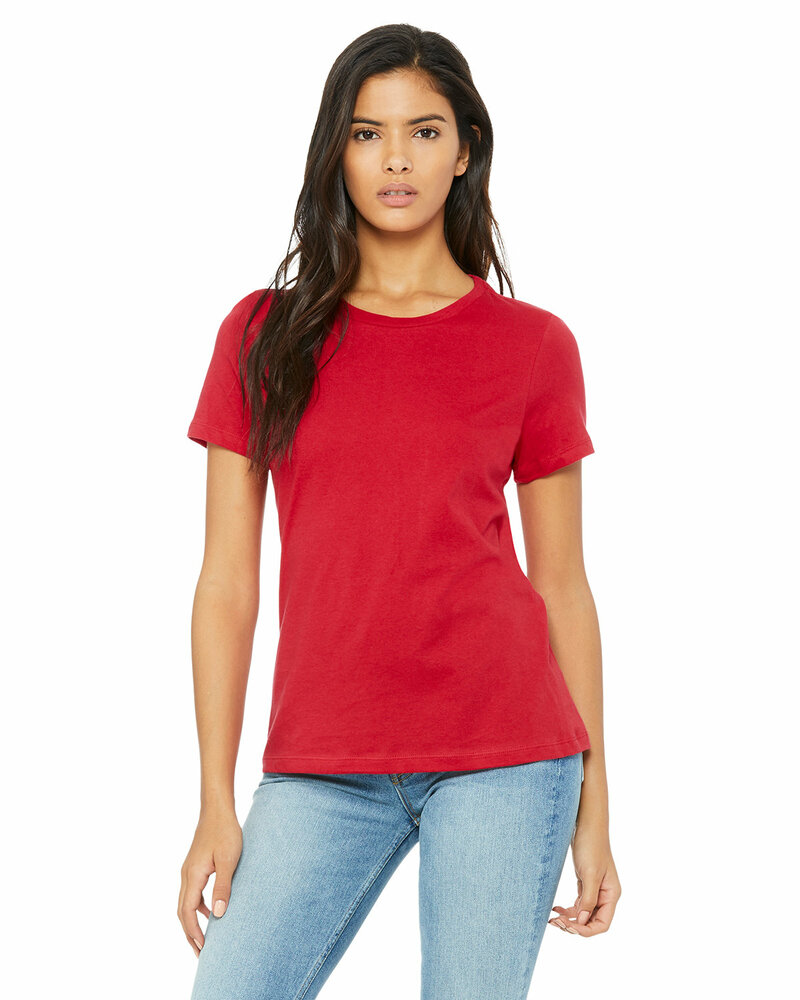 Bella + Canvas B6400 Ladies' Relaxed Jersey Short-Sleeve T-Shirt Front Fullsize"