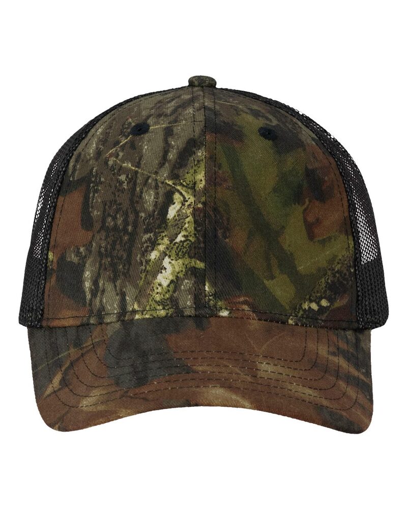 valucap vc150m licensed camo mesh cap Front Fullsize