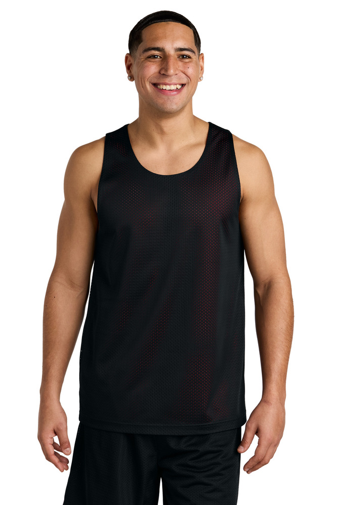 sport-tek st5000 posicharge ® reversible mesh tank Front Fullsize