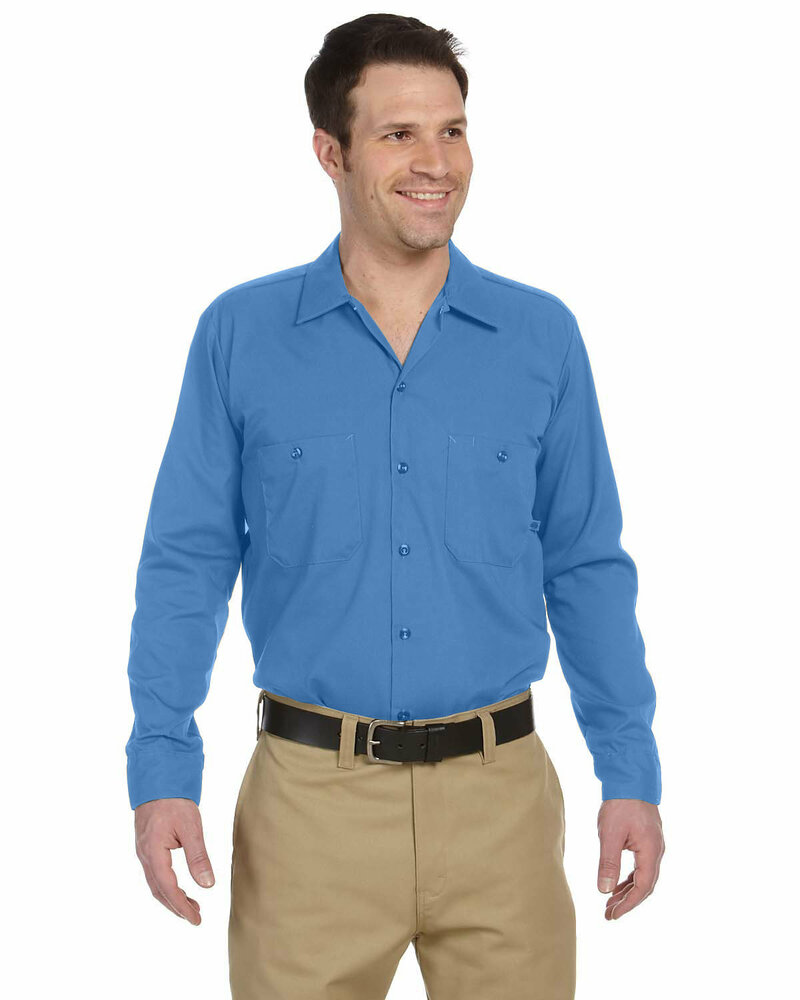 dickies ll535 men's 4.25 oz. industrial long-sleeve work shirt Front Fullsize