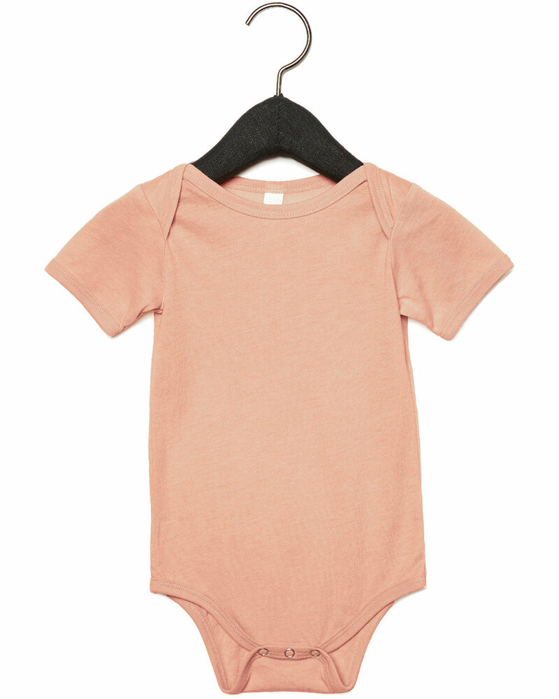 bella + canvas 134b infant triblend short-sleeve one-piece Front Fullsize