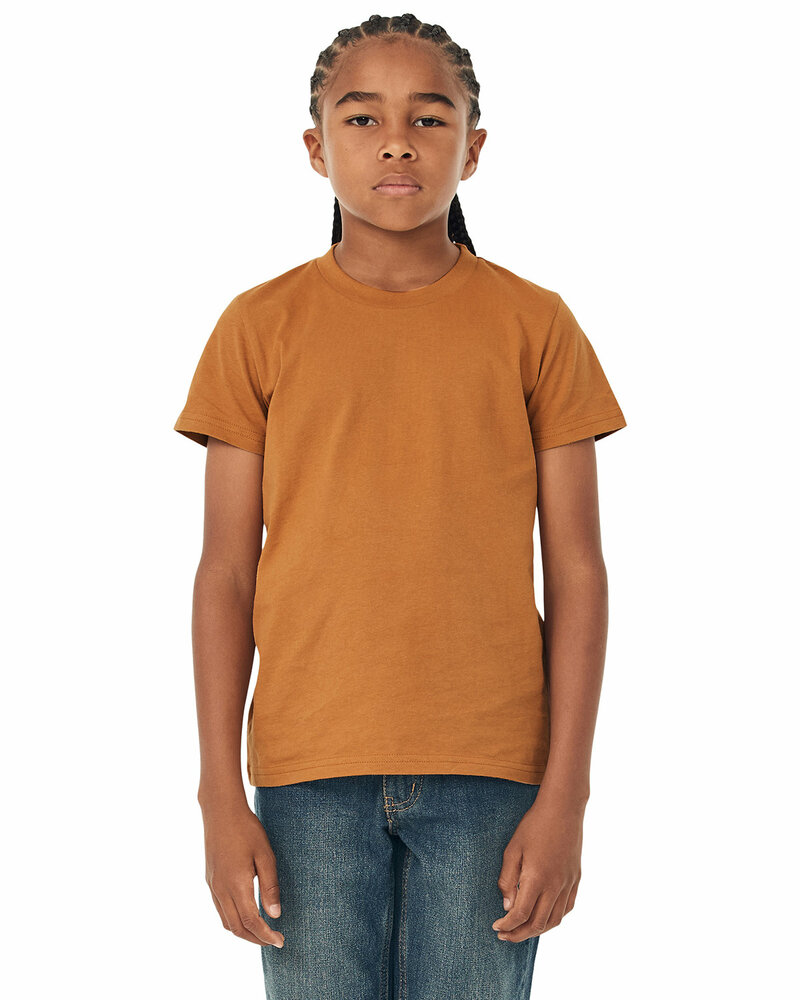 Bella + Canvas 3001Y Youth Jersey T-Shirt Front Fullsize"