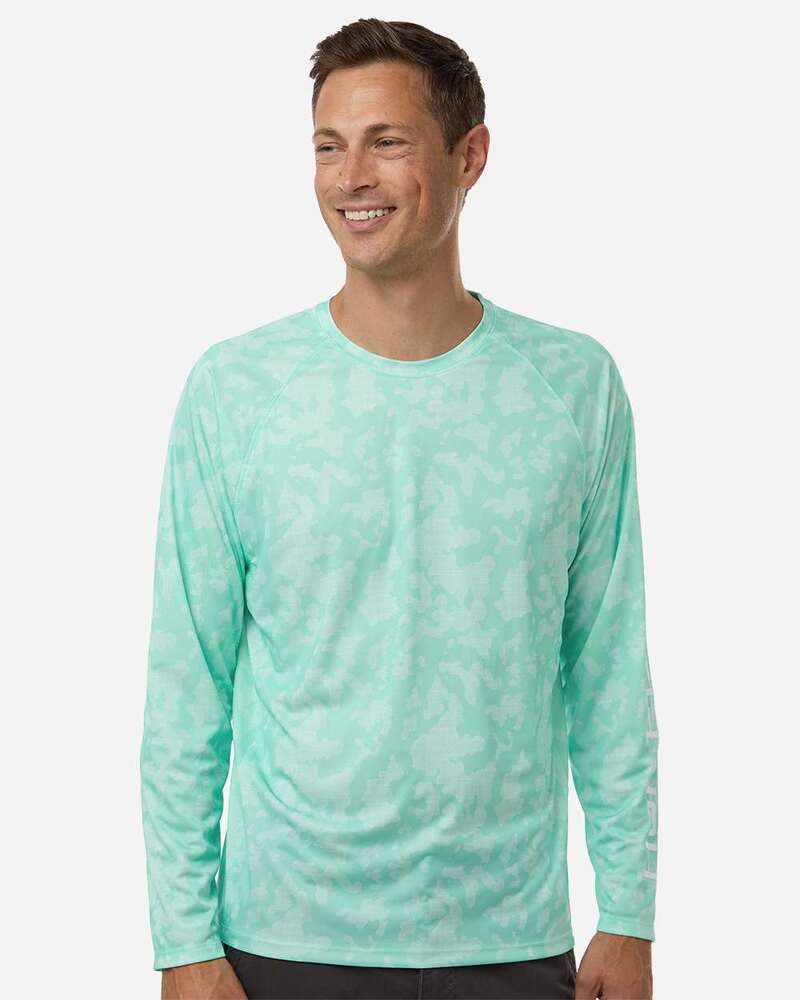 HUK H12L0017 Men's Lopro Running Lakes Long Sleeve T-Shirt Front Fullsize"