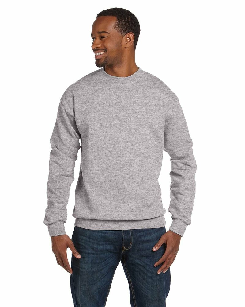 hanes p1607 unisex ecosmart® 50/50 crewneck sweatshirt Front Fullsize