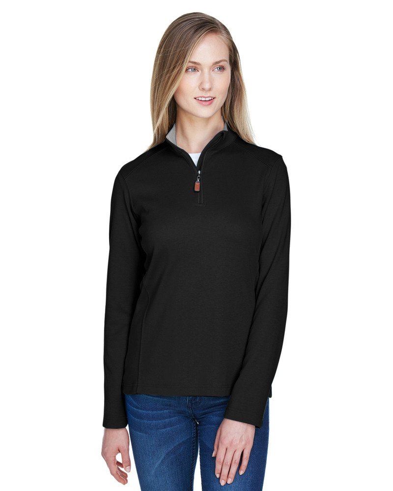 devon & jones dg479w ladies' drytec20™ performance quarter-zip Front Fullsize