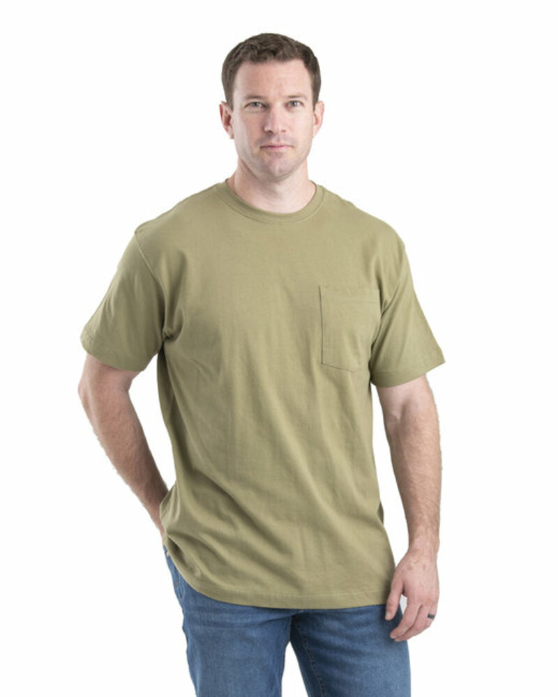 berne bsm16 men's heavyweight pocket t-shirt Front Fullsize