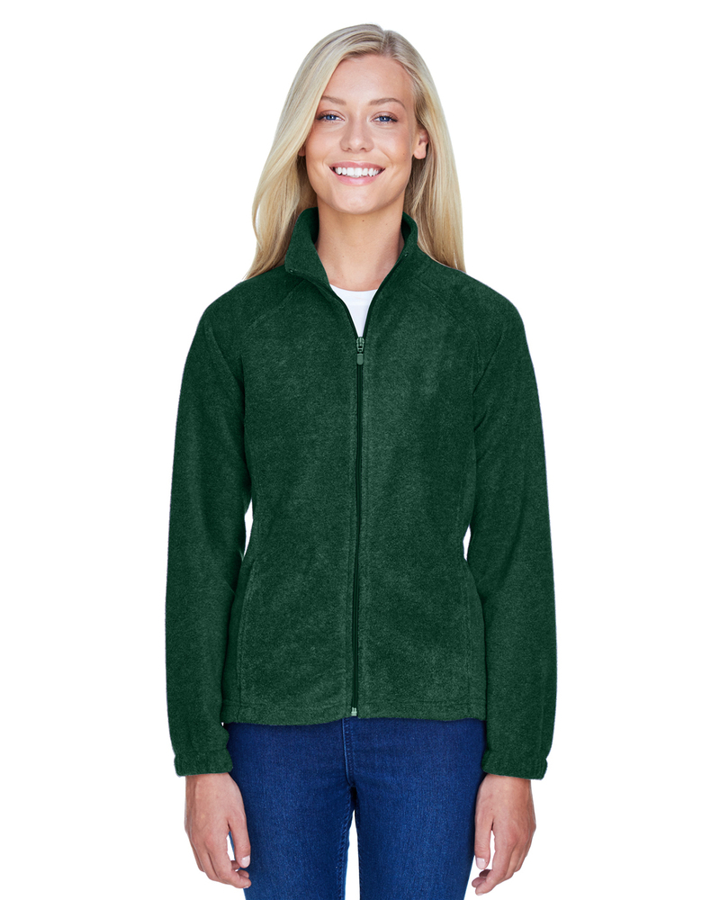 Harriton M990W Ladies' 8 oz. Full-Zip Fleece Front Fullsize"