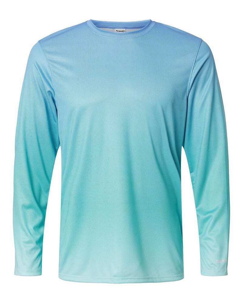 paragon sm0225 barbados performance pin dot long sleeve t-shirt Front Fullsize