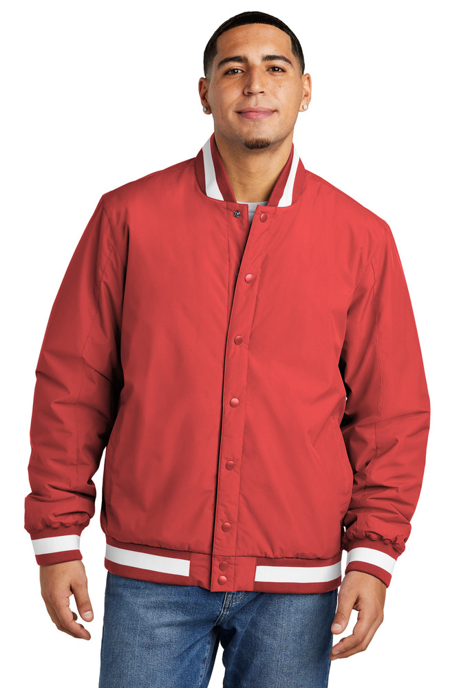 Sport-Tek JST58 Insulated Varsity Jacket Front Fullsize"
