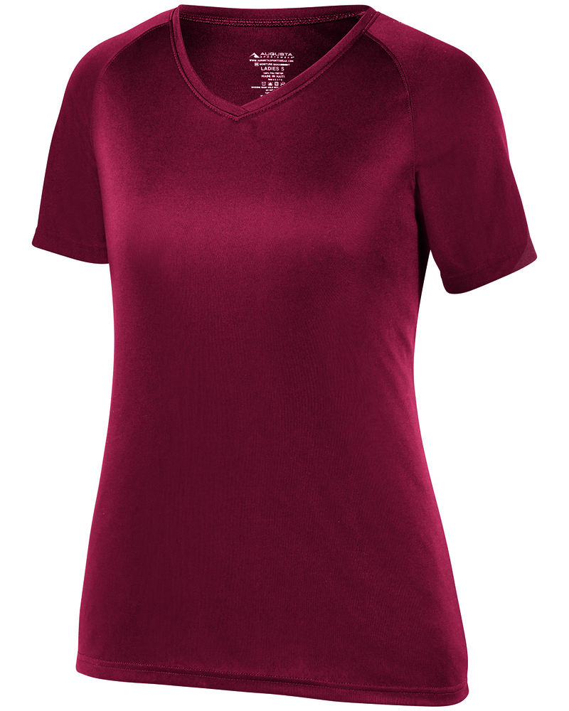 Augusta Sportswear 2792 Ladies Attain Wicking Raglan Sleeve Tee Front Fullsize"