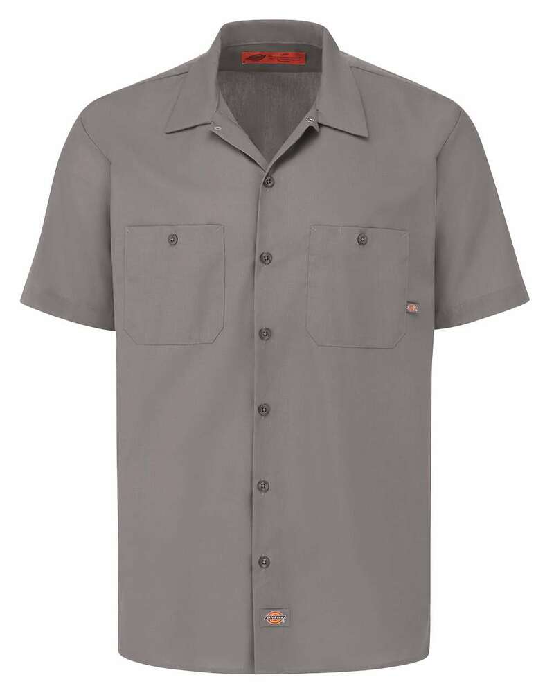 Dickies LS535 Industrial Short Sleeve Work Shirt Front Fullsize"