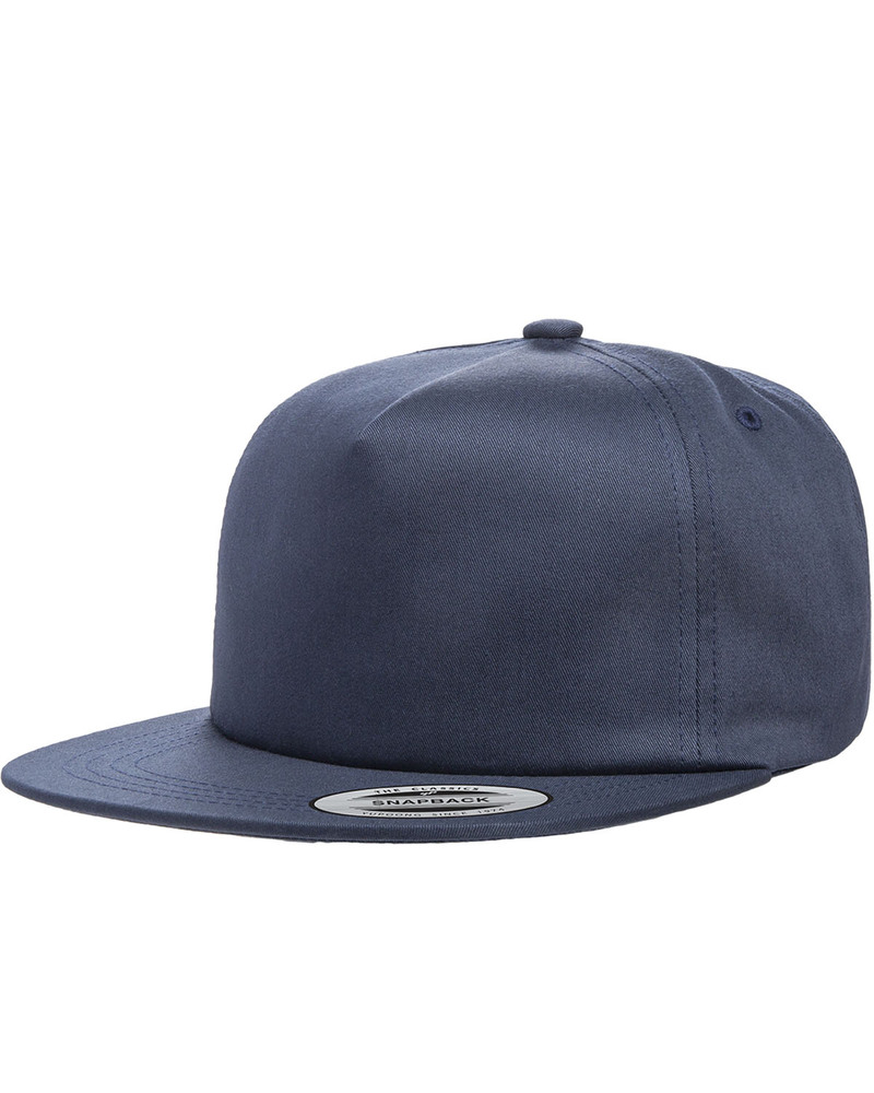 Yupoong Y6502 Adult Unstructured 5-Panel Snapback Cap Front Fullsize"