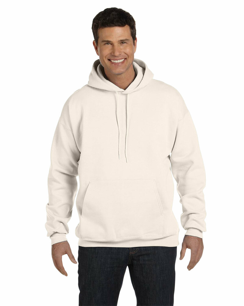hanes f170 adult 9.7 oz. ultimate cotton® 90/10 pullover hooded sweatshirt Front Fullsize