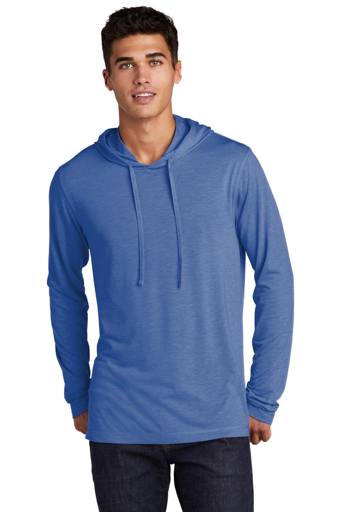 Sport-Tek ST406 PosiCharge ® Tri-Blend Wicking Long Sleeve Hoodie Front Fullsize"