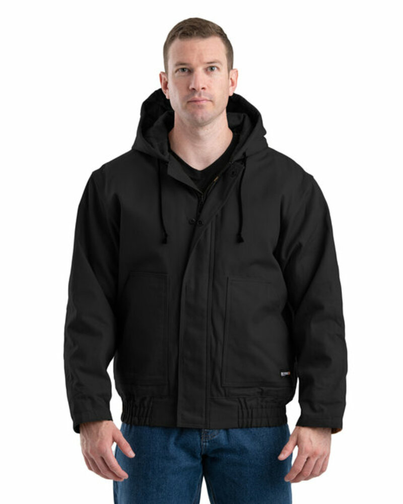 berne frhj01t men's tall flame-resistant hooded jacket Front Fullsize