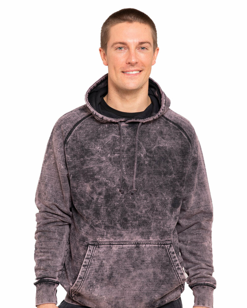 lane seven lst004 unisex vintage raglan hooded sweatshirt Front Fullsize