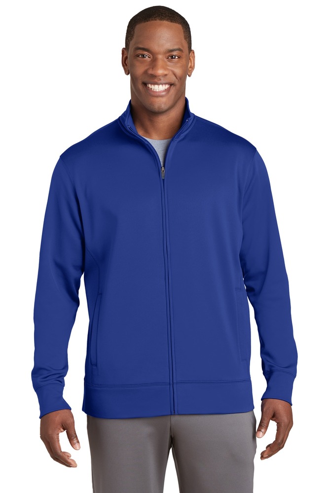 sport-tek st241 sport-wick ® fleece full-zip jacket Front Fullsize