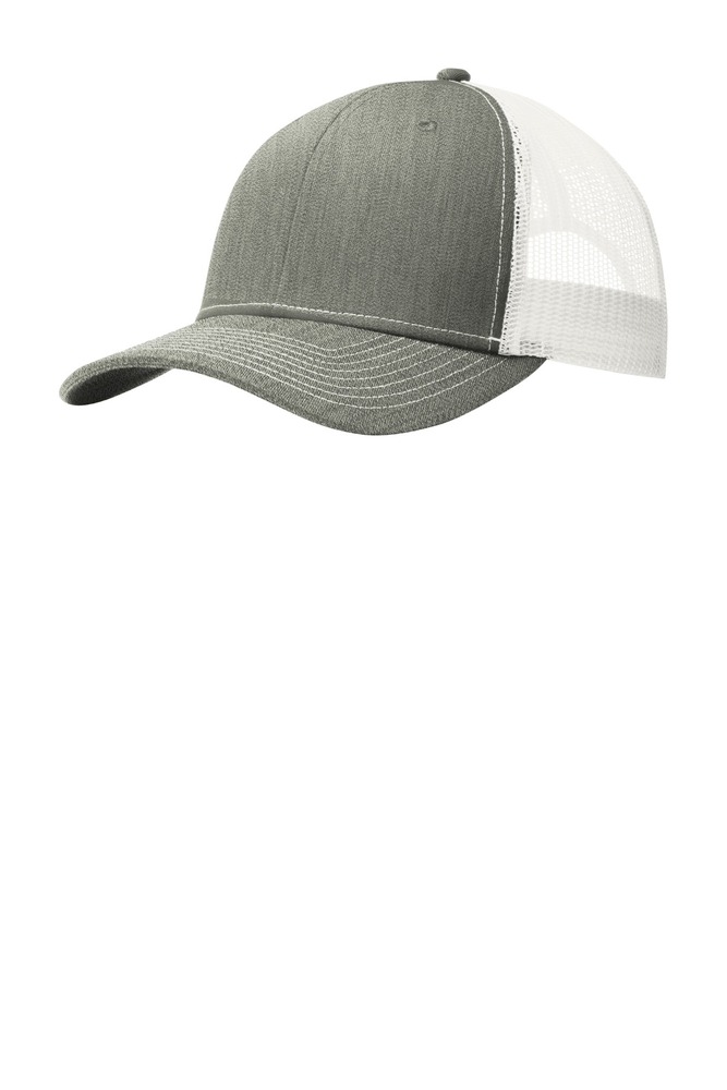 port authority c112 snapback trucker cap Front Fullsize