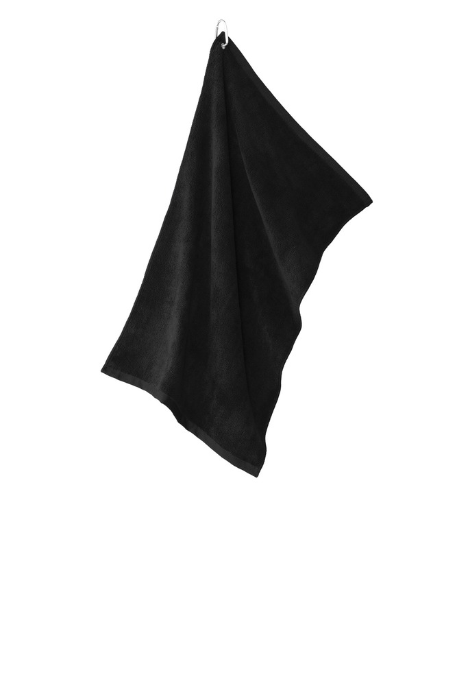 Port Authority TW530 Grommeted Microfiber Golf Towel Front Fullsize"