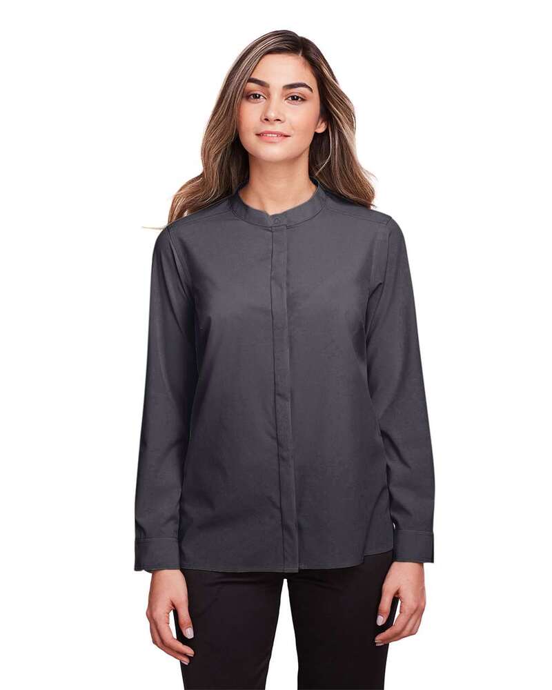 North End NE500W Women's Borough Stretch Performance Shirt Front Fullsize"