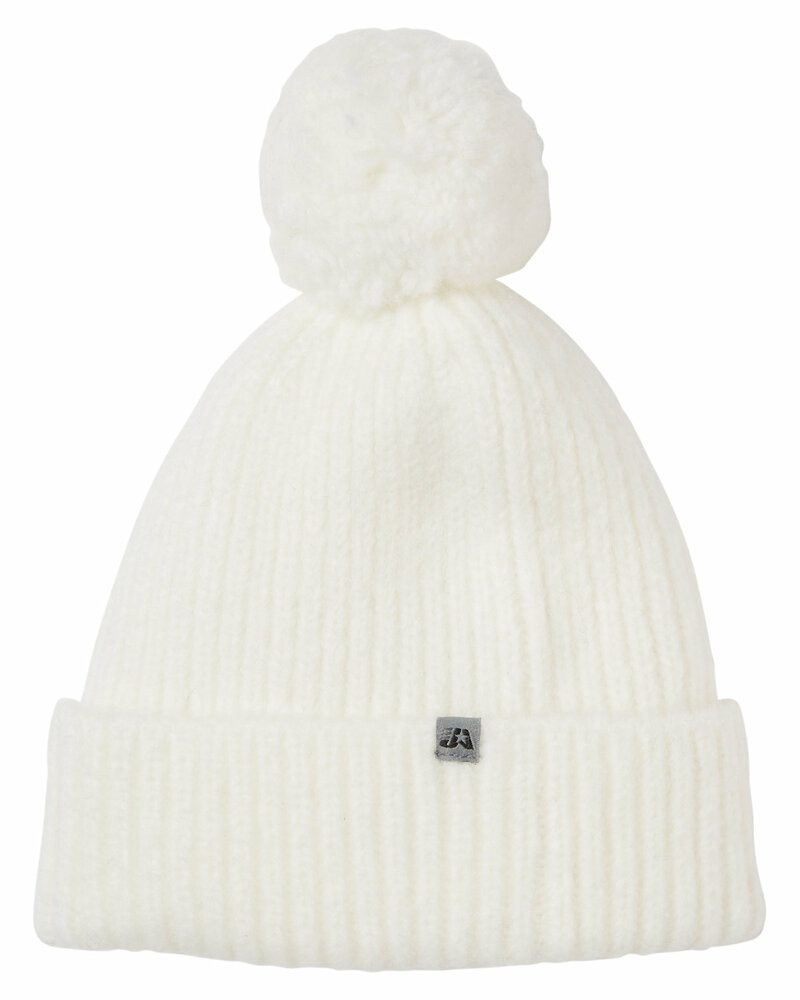 j america 5009ja swap-a-pom knit hat Front Fullsize