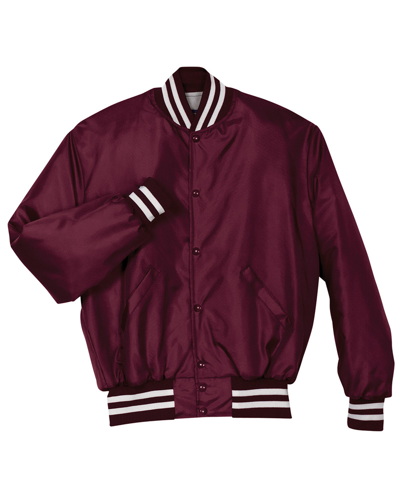 holloway 229140 adult polyester full snap heritage jacket Front Fullsize