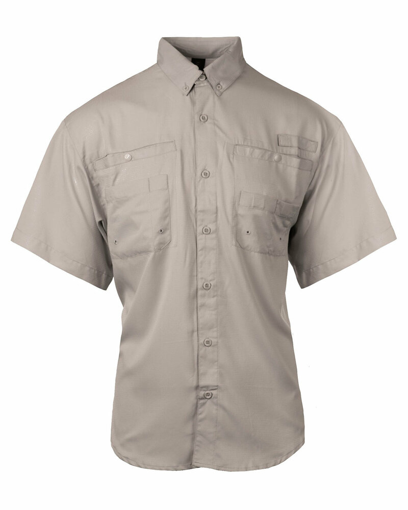 burnside 2297 men's functional short-sleeve fishing shirt Front Fullsize