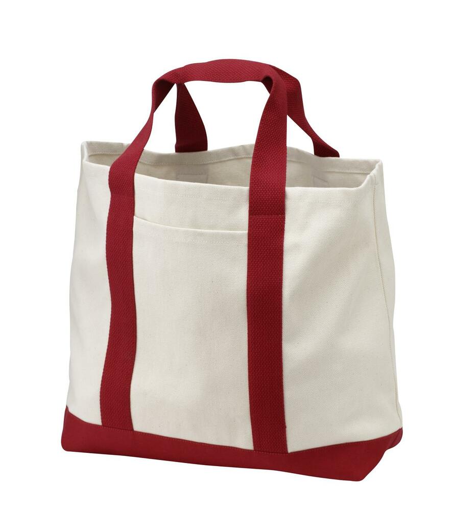 port authority b400 - two-tone shopping tote Front Fullsize