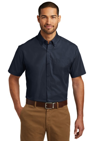 Port Authority W101 | Short Sleeve Carefree Poplin Shirt | ShirtSpace