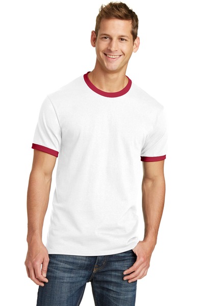 Port & Company PC54R | Core Cotton Ringer Tee | ShirtSpace