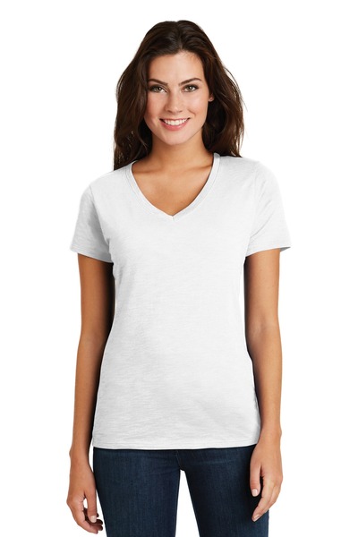 District DM3501 | Women's Super Slub ® V-Neck Tee | ShirtSpace